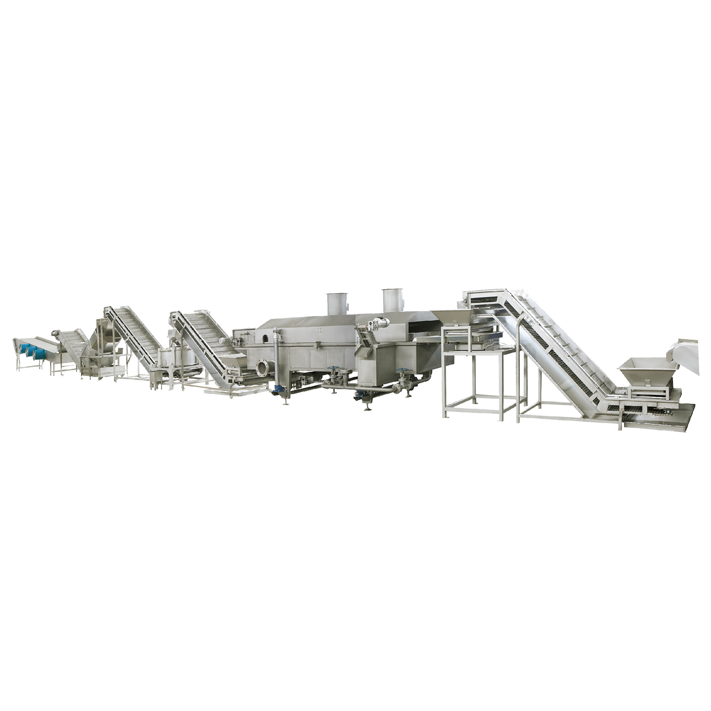 網帶式連續油炸生產線